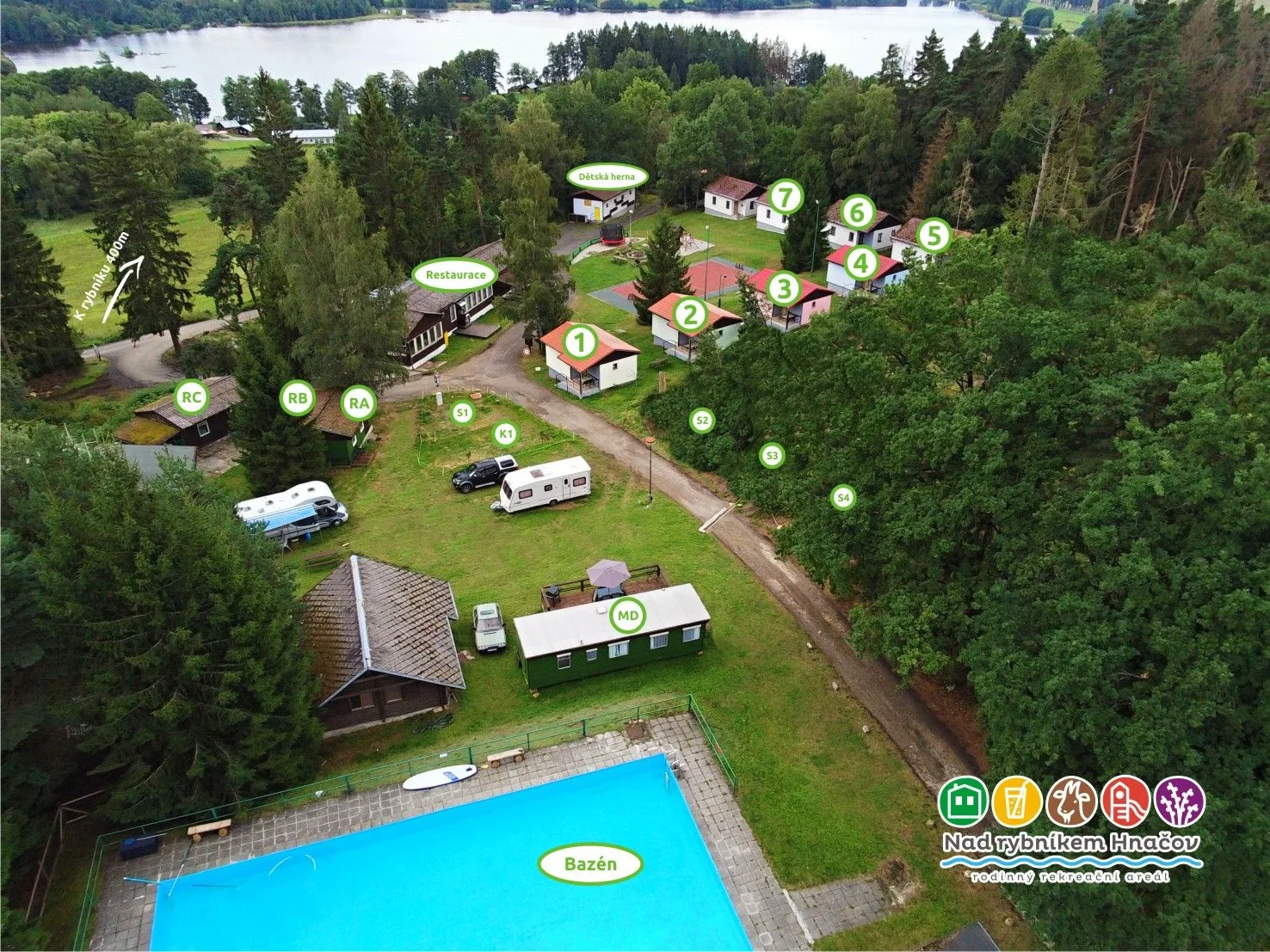 Rekreační areál Nad rybníkem Hnačov — CABIN in Hnačov
