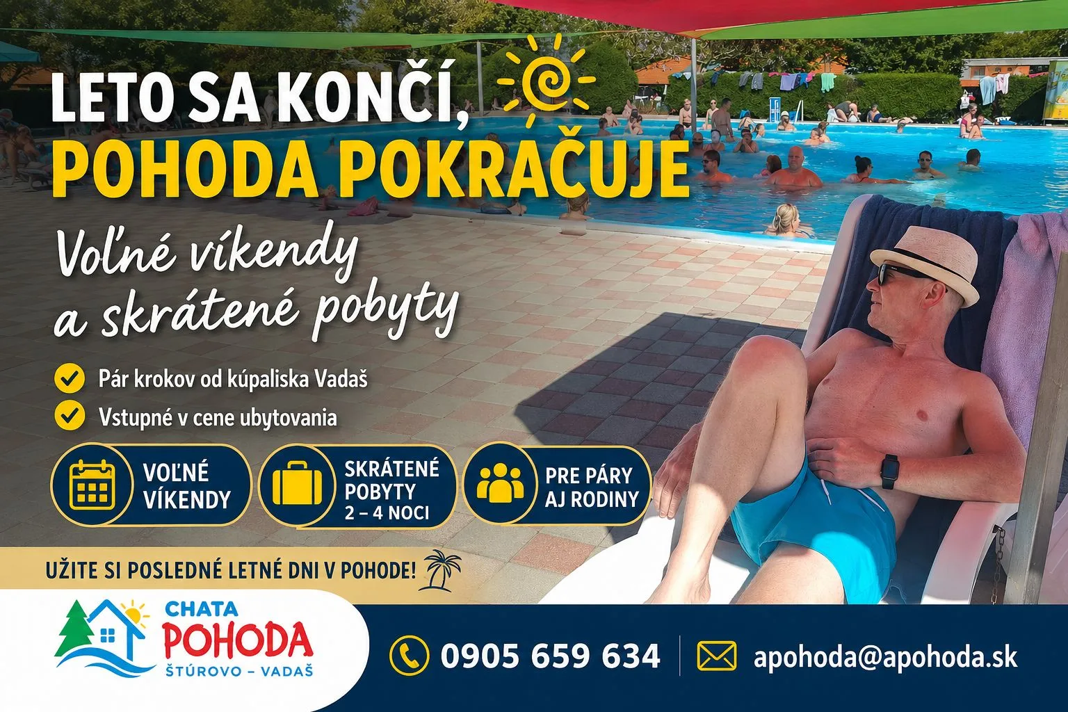 Chata POHODA - apartmány a štúdiá — CHALUPA v obci Štúrovo