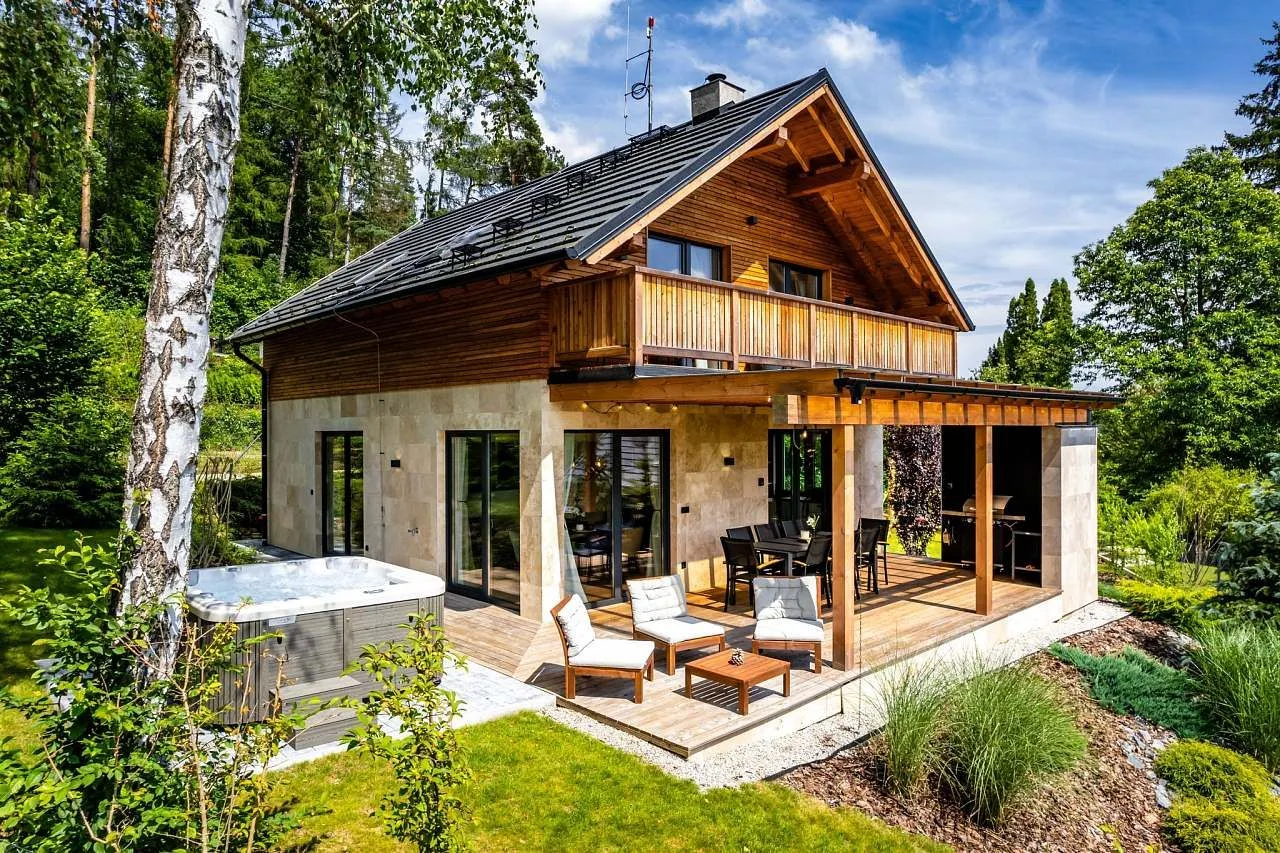 Chata Kloučka s vířivkou — CABIN in Stříbrná Skalice