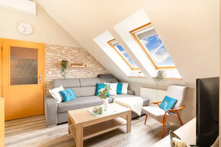 Large flat in the nature